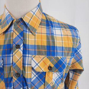 NEW Ablanche New York Plaid Shirt Men's L Button Up Long Sleeve Workcore